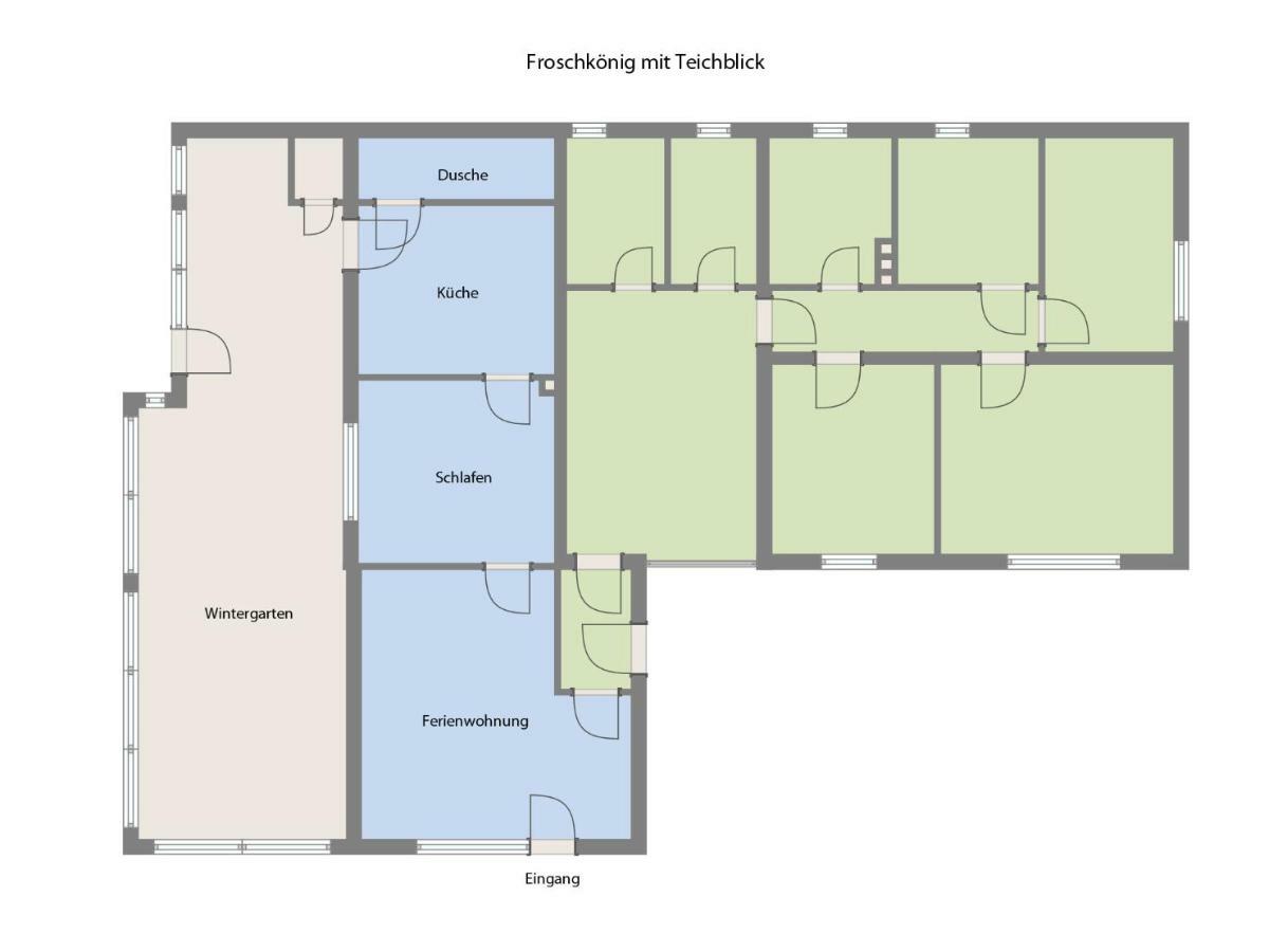 Froschkoenig Mit Teichblick Trendelburg Exterior foto